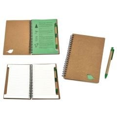 Yeşil Gelecek İçin Promosyon Spiralli Tohumlu Defter Seti ve Tükenmez Kalem Seti