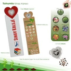 Tohumlu Kitap Ayracı Kalp - 2