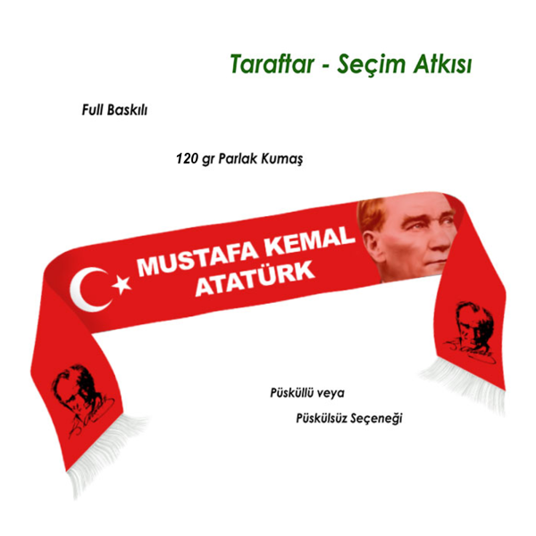 Püsküllü ve Püskülsüz Seçenekleriyle Taraftar Atkısı
