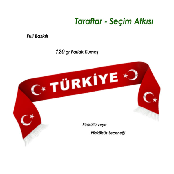Püsküllü ve Püskülsüz Seçenekleriyle Taraftar Atkısı