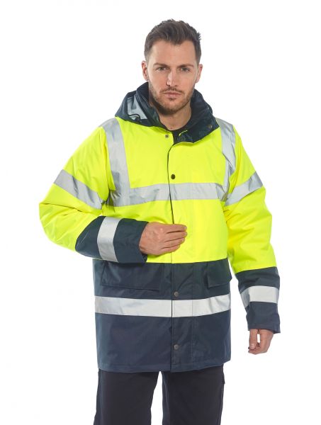 Hi-Vis Çift Renkli Trafik Parka