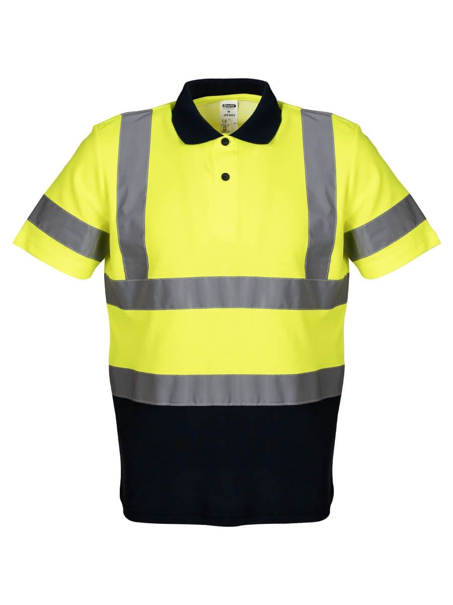 Reflektörlü Polo Yaka T-Shirt İnterlok