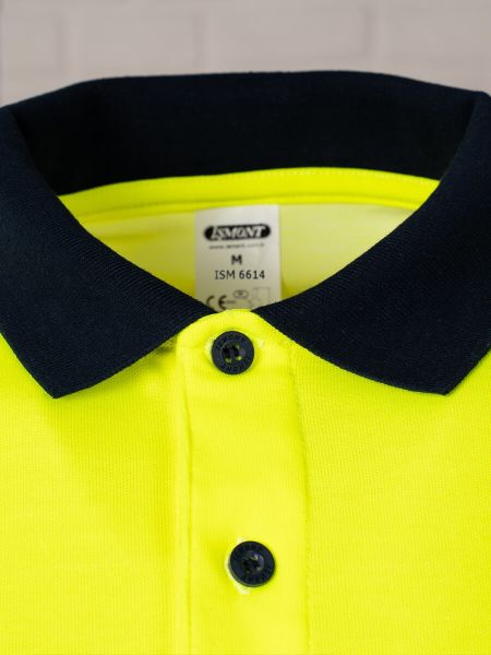 Reflektörlü Polo Yaka T-Shirt İnterlok