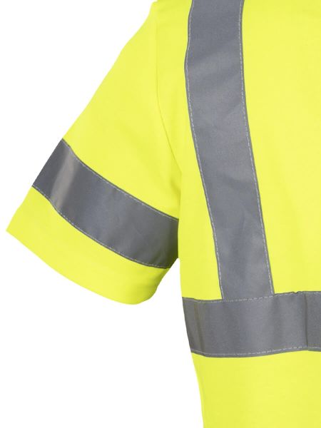 Reflektörlü Polo Yaka T-Shirt İnterlok