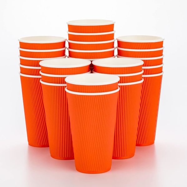 16 OZ - 473 ml - 3D Çift Katman Karton Bardak