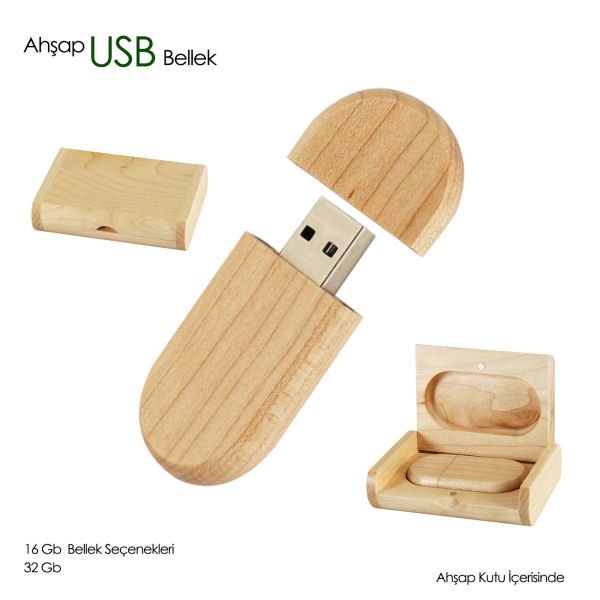 Ahşap Usb Bellek