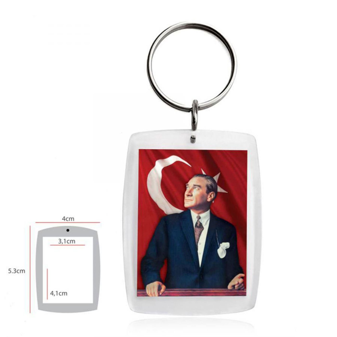 12080-1 Halkalı Akrilik Anahtarlık