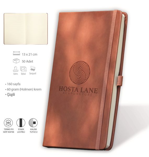 Sert Kapak 13x21 Defter
